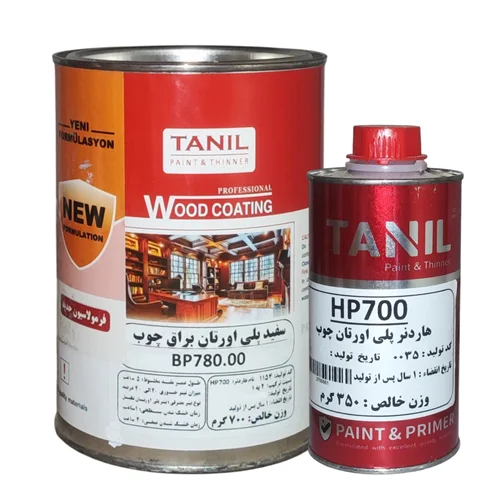 رنگ سفید براق پلی اورتان چوب تانیل(BP780) با هاردنر